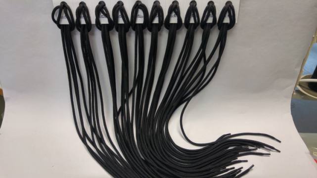 Vezalka 120  cm - okrogla fi 3 mm - črna 1873