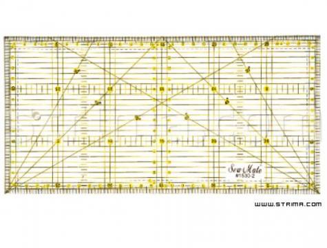 TEXI 4067 - Ravnilo za quilting,160x320 mm 2553