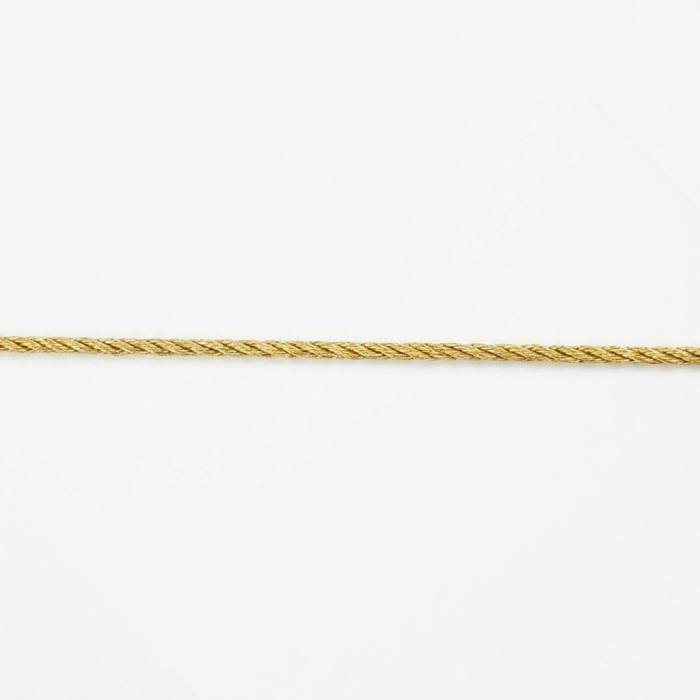 Vrvica poliester - zlata - 3 mm - 1 m 6555