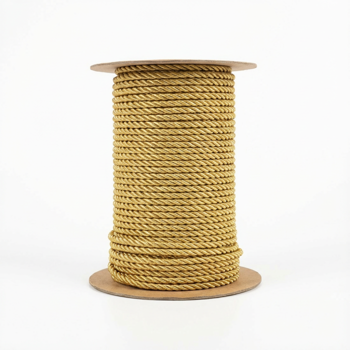 Vrvica poliester - zlata - 3 mm - 100 m 6552